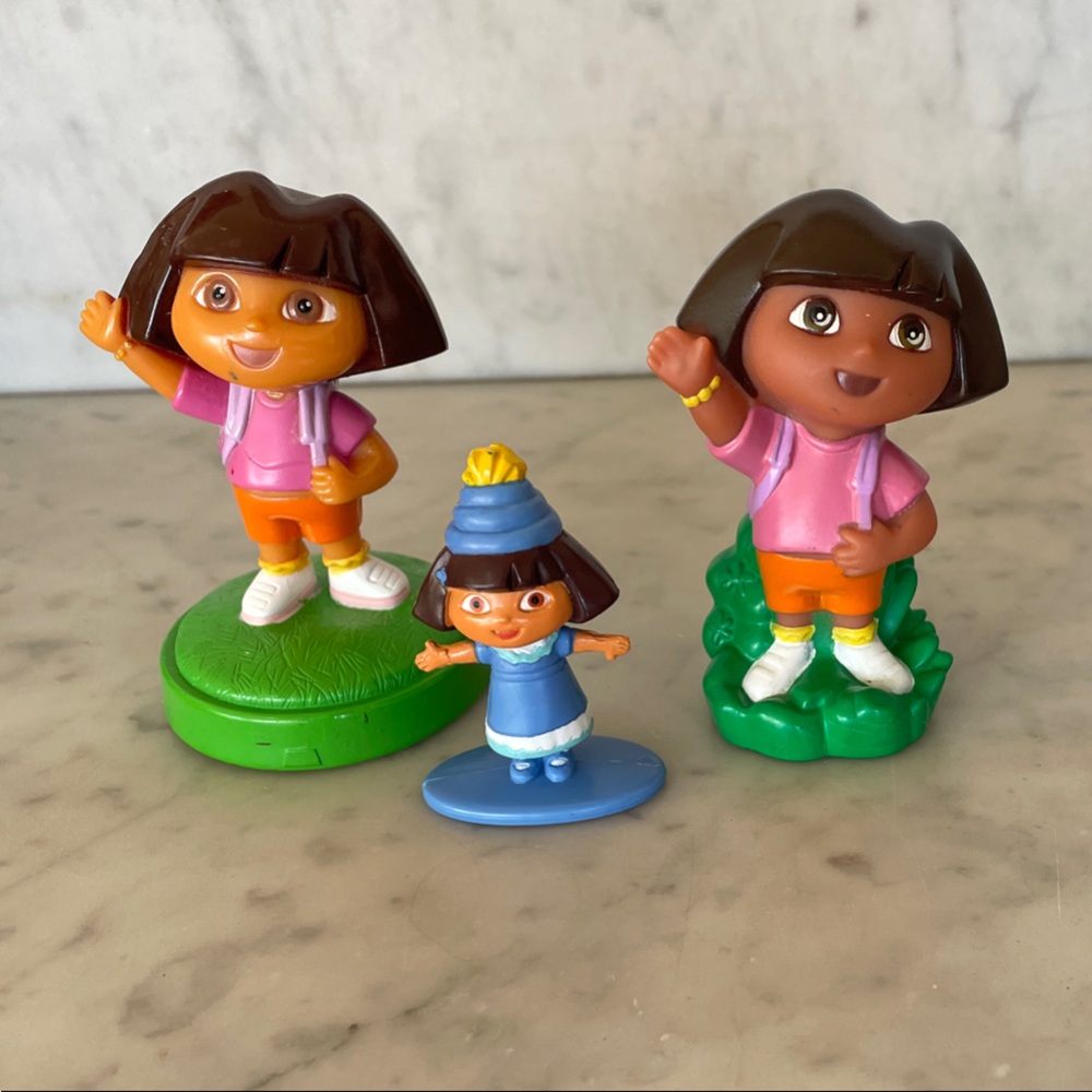 Dora The Explorer Vintage Adventure Figurine Set (3)